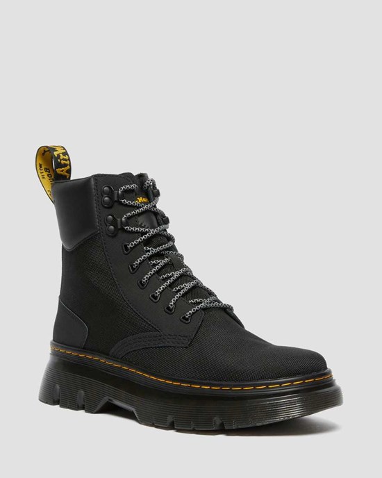 Black Dr Martens Tarik Men's Utility Boots | 8640-YTBWD