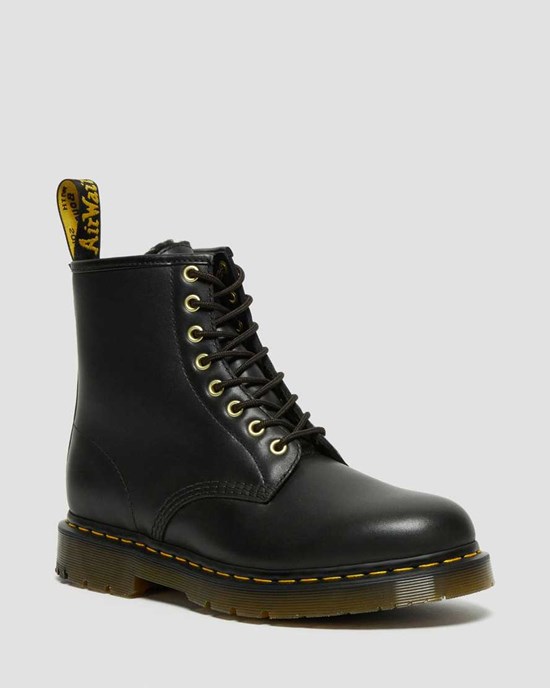 Black Blizzard Wp Dr Martens 1460 DM's Wintergrip Leather Women's Ankle Boots | 6739-IGWNV