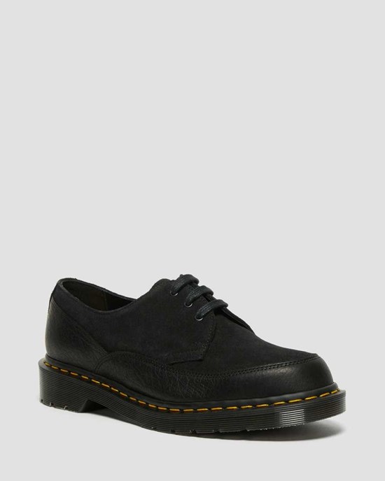 Black Durango Dr Martens 1461 Guard Made in England Leather Men's Oxford Shoes | 4310-EMHVQ