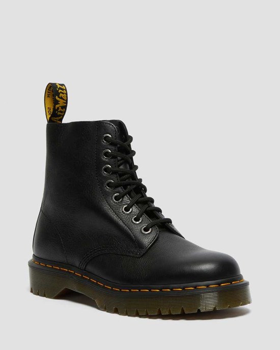 Black Pisa Dr Martens 1460 Pascal Bex Pisa Leather Women's Ankle Boots | 6873-TOCRM