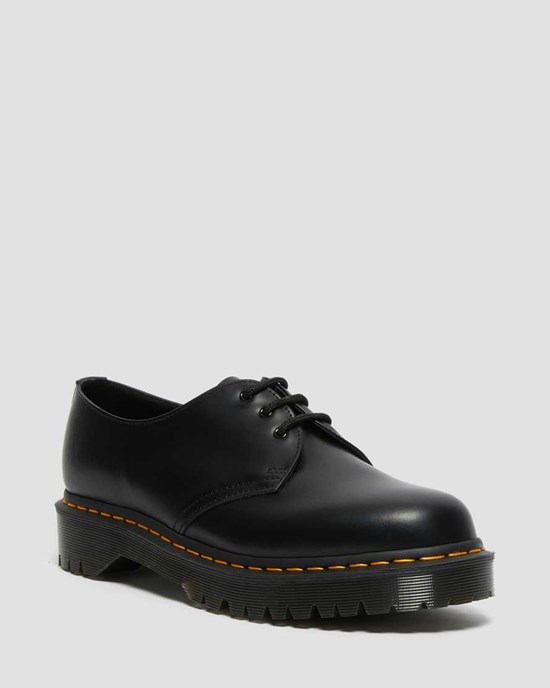 Black Smooth Leather Dr Martens 1461 Bex Smooth Leather Men's Oxford Shoes | 1920-DXYVJ