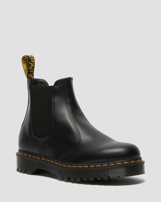 Black Smooth Leather Dr Martens 2976 Bex Smooth Leather Women's Ankle Boots | 4097-JSIAQ