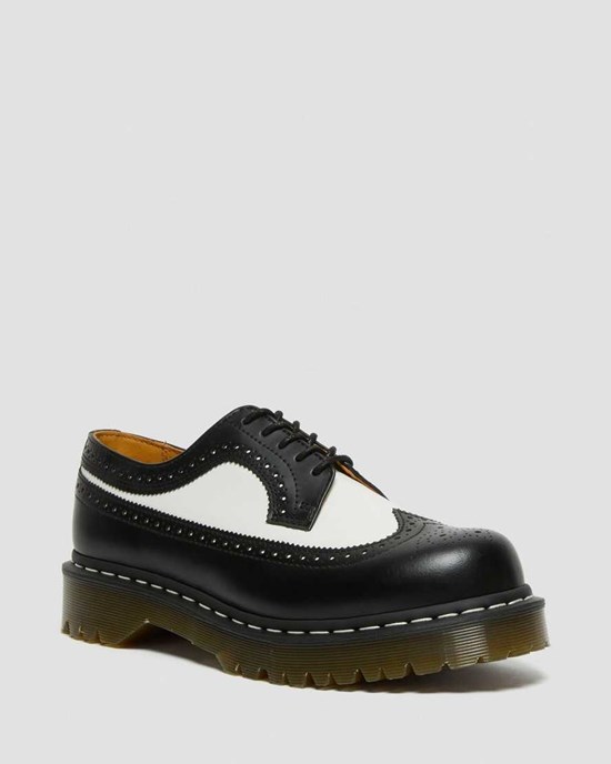 Black Smooth Leather Dr Martens 3989 Bex Smooth Leather Men's Oxford Shoes | 9645-YSEGL