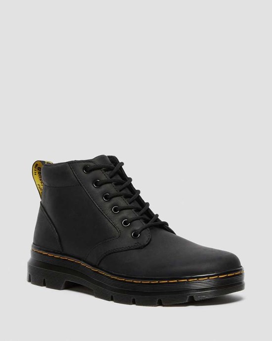 Black Wyoming Dr Martens Bonny Leather Women's Ankle Boots | 1027-MSTLD