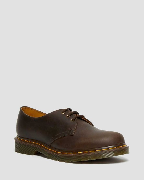 Brown Crazy Horse Leather Dr Martens 1461 Crazy Horse Leather Women's Oxford Shoes | 3692-FJQWU