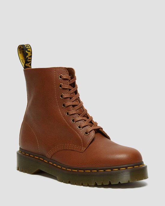 Brown Inuck Dr Martens 1460 Pascal Bex Leather Women's Lace Up Boots | 1349-UTGJH