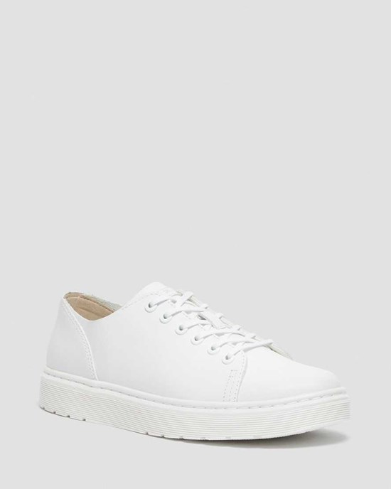 White Venice Dr Martens Dante Leather Men's Oxford Shoes | 9042-MRPQT