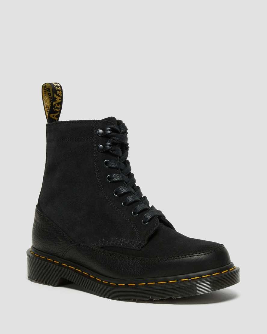 Black Durango Dr Martens 1460 Guard Made in England Leather Women\'s Ankle Boots | 4718-AISHL