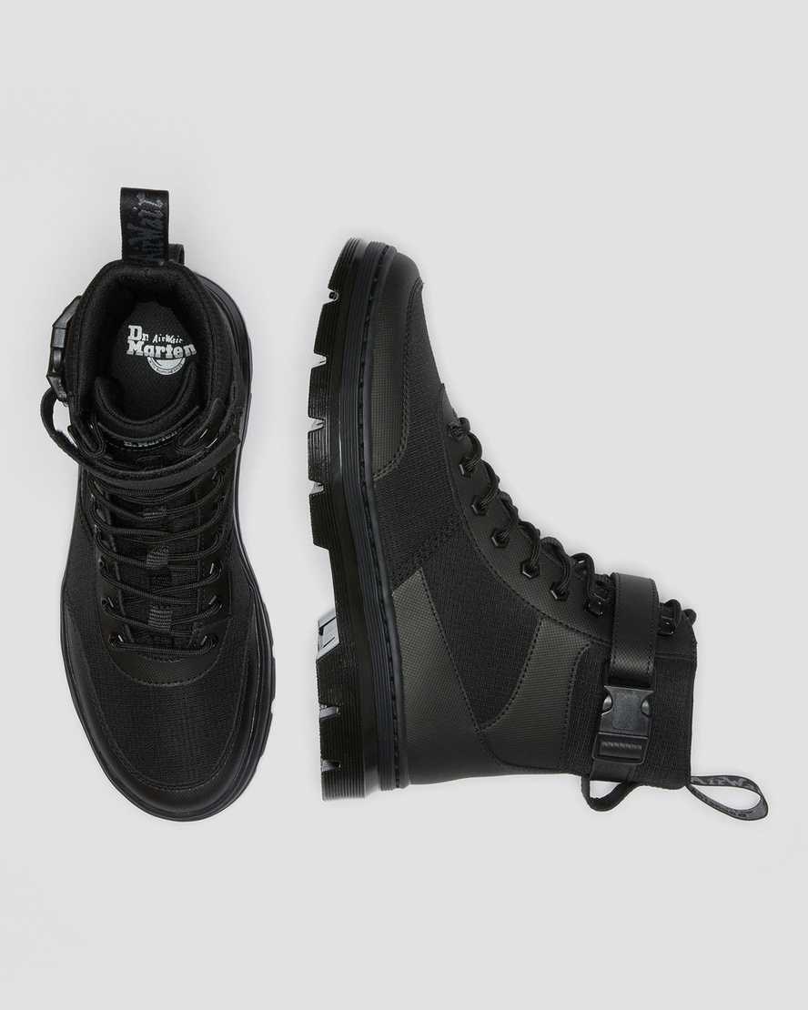 Black Element-poly Rip Stop Dr Martens Combs Tech Poly Men's Utility Boots | 1495-REWJT