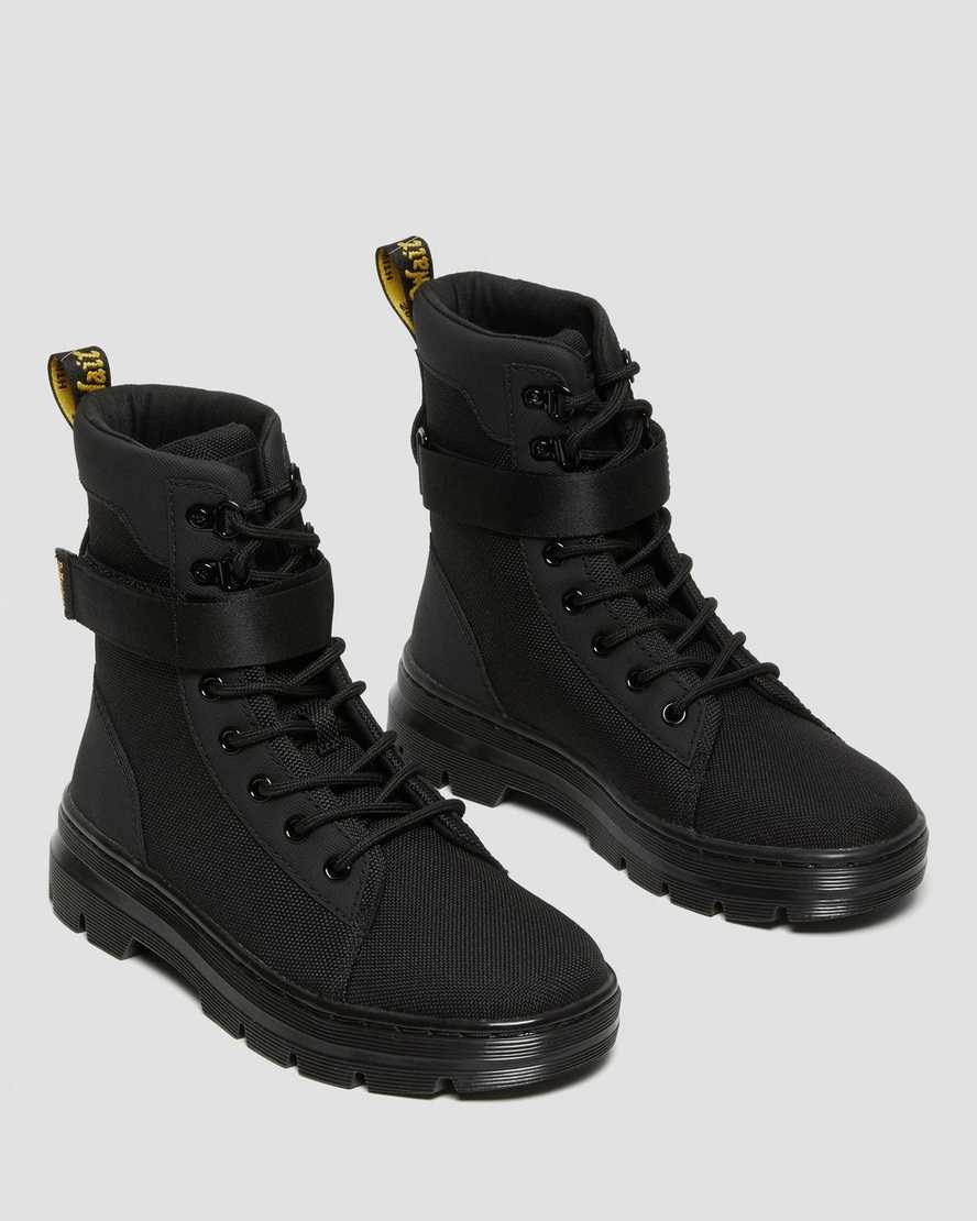 Black Extra Tough Poly Dr Martens Combs Tech Extra Tough Women's Lace Up Boots | 8236-FUBEW