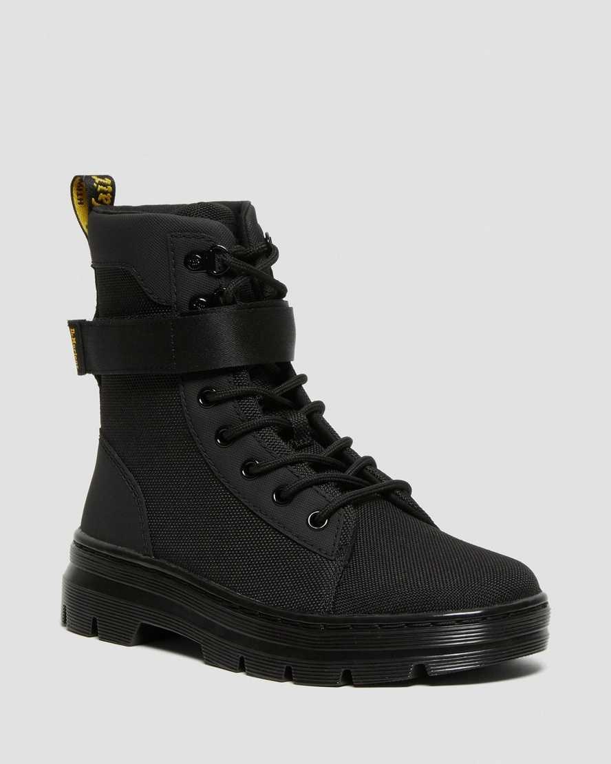 Black Extra Tough Poly Dr Martens Combs Tech Extra Tough Women's Lace Up Boots | 8236-FUBEW