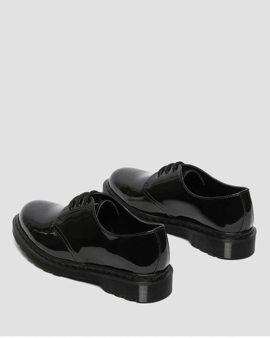 Black Patent Lamper Dr Martens 1461 Made in England Mono Patent Leather Women's Oxford Shoes | 9140-MPAOJ