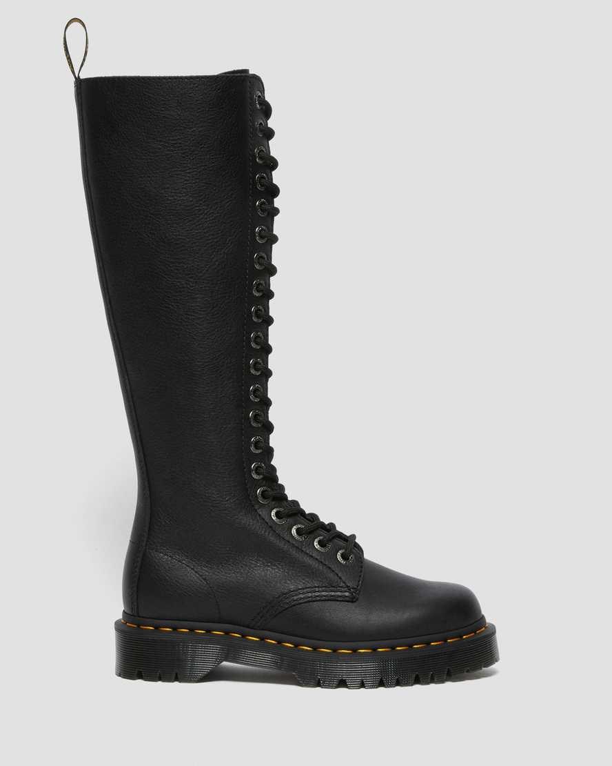 Black Pisa Dr Martens 1B60 Bex Pisa Leather Women's Zip Up Boots | 8296-MLYNA