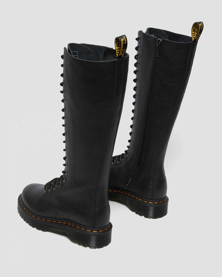 Black Pisa Dr Martens 1B60 Bex Pisa Leather Women's Zip Up Boots | 8296-MLYNA