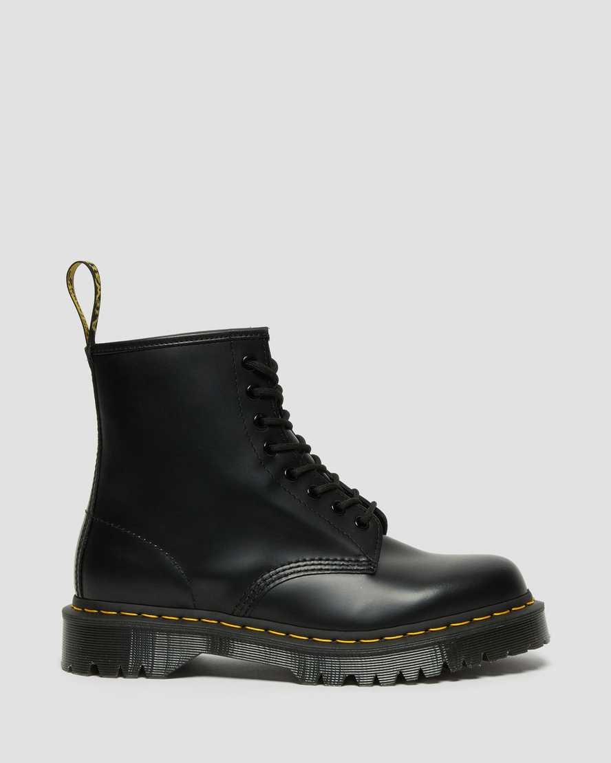 Black Smooth Leather Dr Martens 1460 Bex Smooth Leather Women's Lace Up Boots | 6418-OEYZW