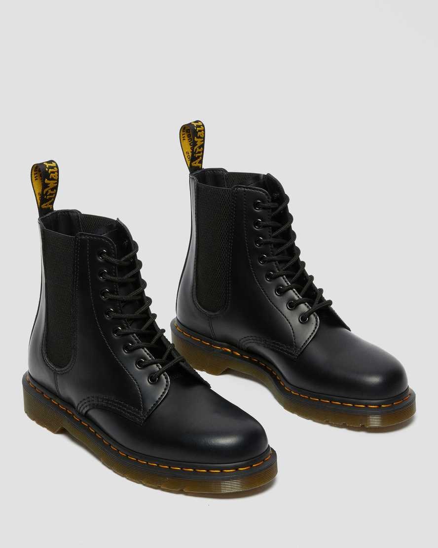 Black Smooth Leather Dr Martens 1460 Harper Smooth Leather Women's Ankle Boots | 2478-HBSXF