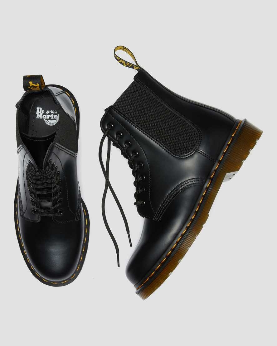 Black Smooth Leather Dr Martens 1460 Harper Smooth Leather Women's Ankle Boots | 2478-HBSXF