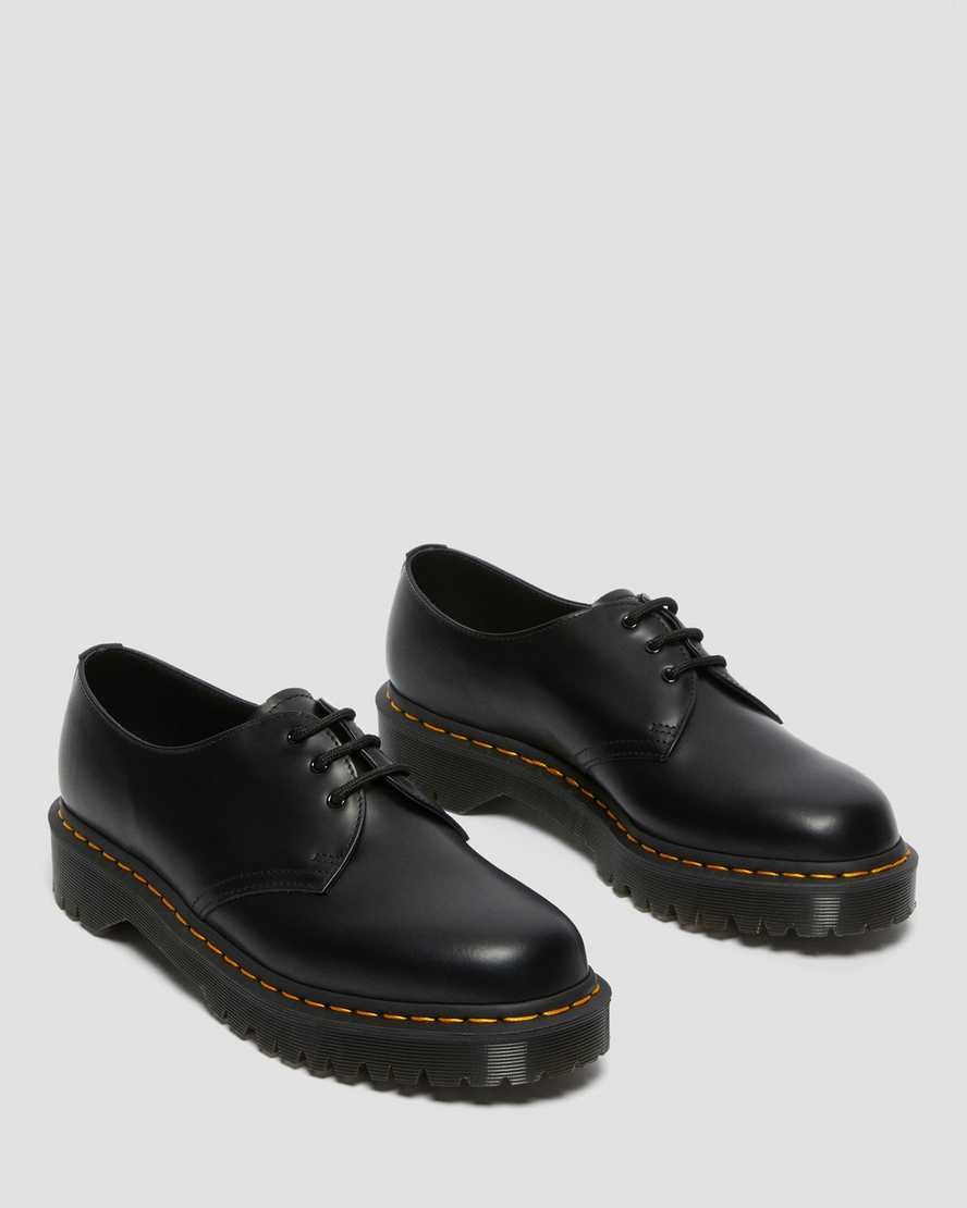 Black Smooth Leather Dr Martens 1461 Bex Smooth Leather Men's Oxford Shoes | 1920-DXYVJ