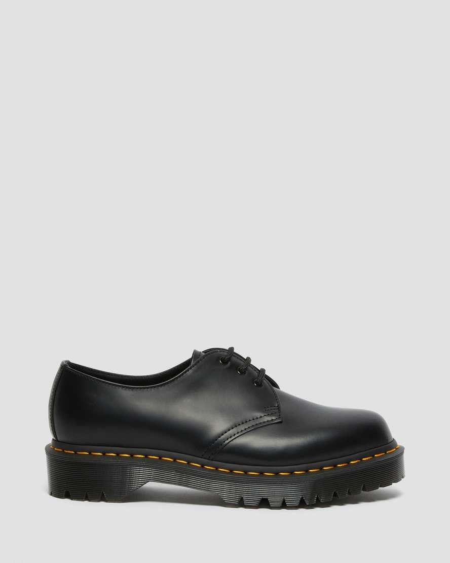 Black Smooth Leather Dr Martens 1461 Bex Smooth Leather Men's Oxford Shoes | 1920-DXYVJ