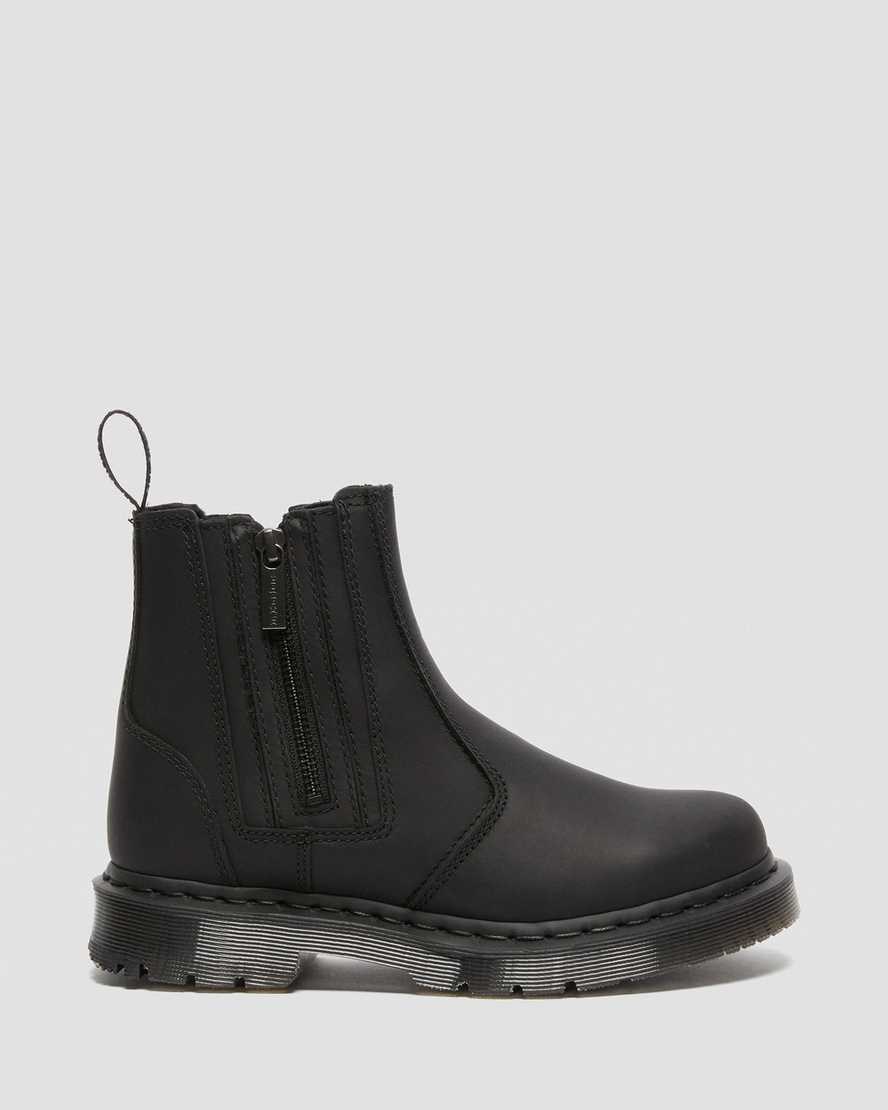 Black Snowplow Dr Martens 2976 DM's Wintergrip Women's Zip Up Boots | 6380-UCEFX