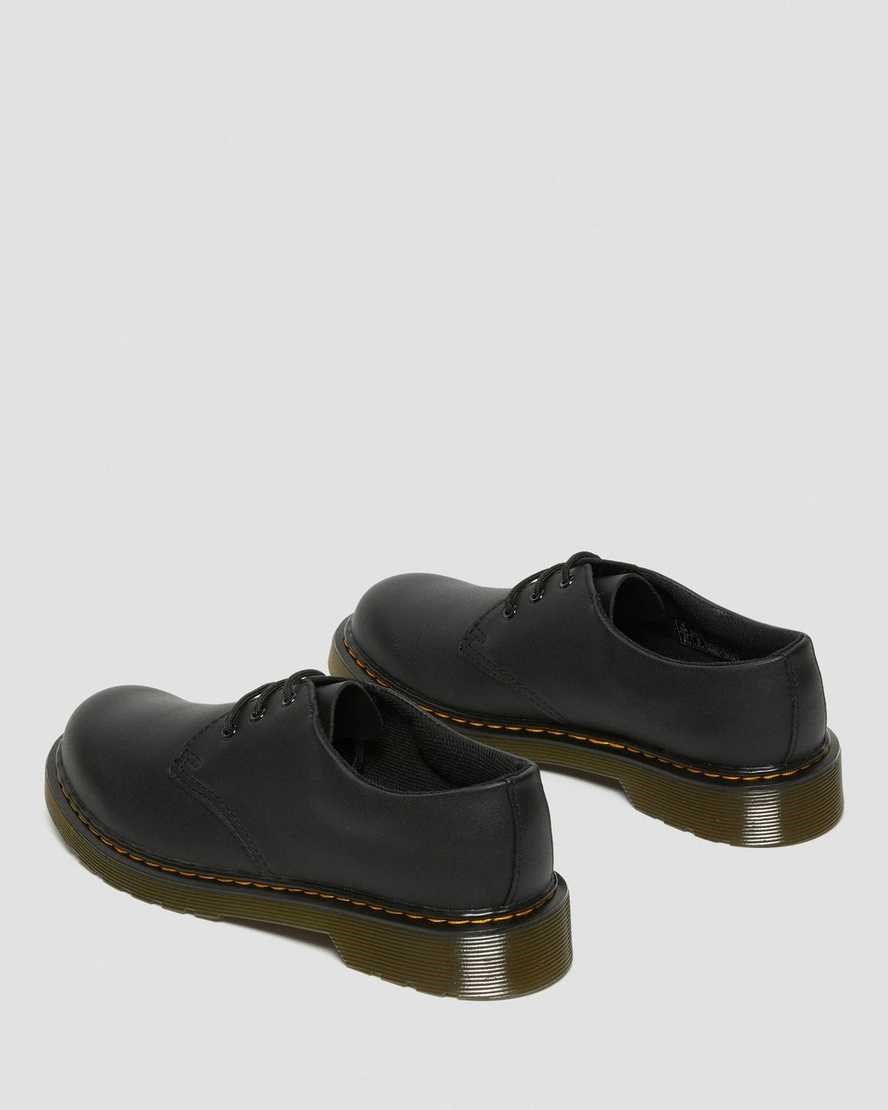 Black Softy T Dr Martens Youth 1461 Softy T Leather Kids' Oxford Shoes | 2870-FMXCD