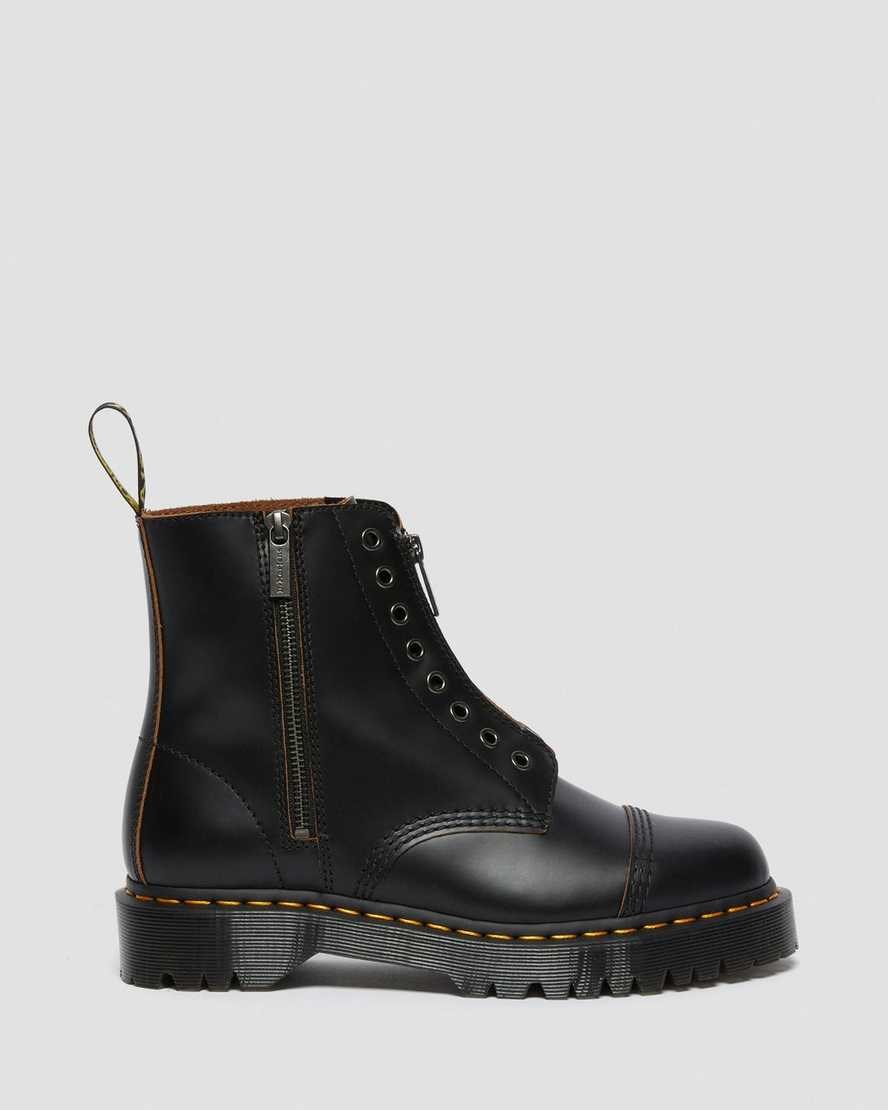 Black Vintage Smooth Dr Martens 1460 Laceless Bex Leather Women's Ankle Boots | 3408-OUXAD