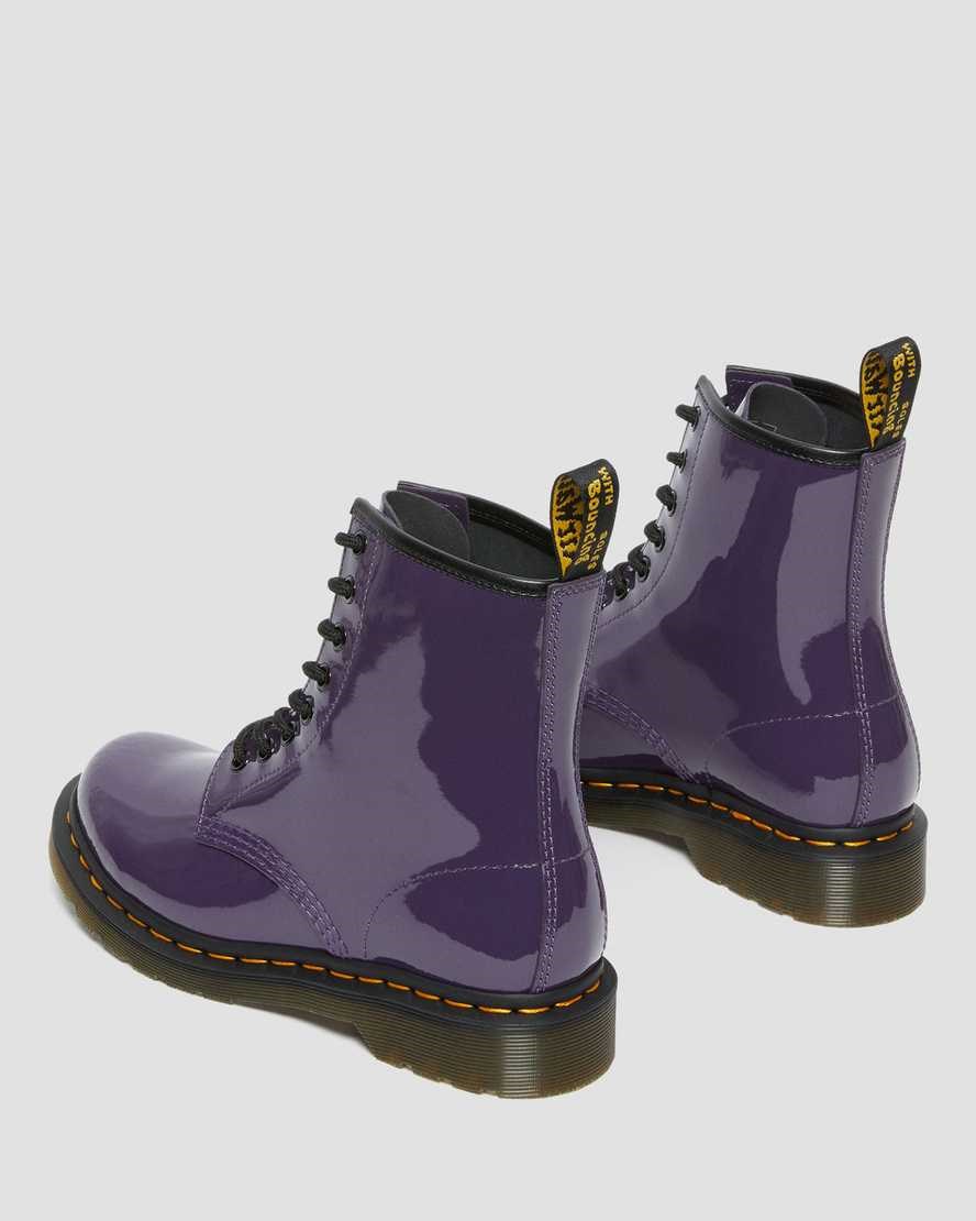 Blackcurrant Patent Lamper Dr Martens 1460 Patent Leather Women's Lace Up Boots | 9753-DZTUK