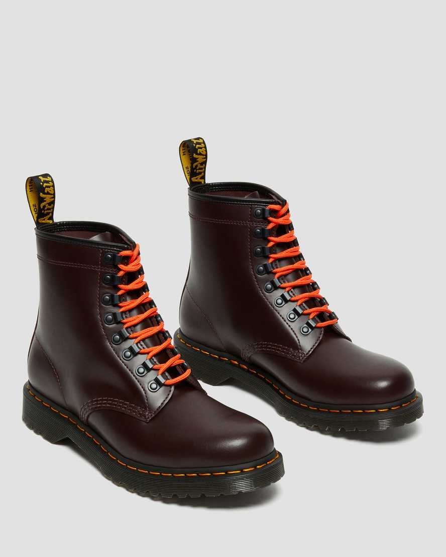 Red Smooth Leather Dr Martens 1460 Ben Smooth Leather Women's Ankle Boots | 4723-THLDU