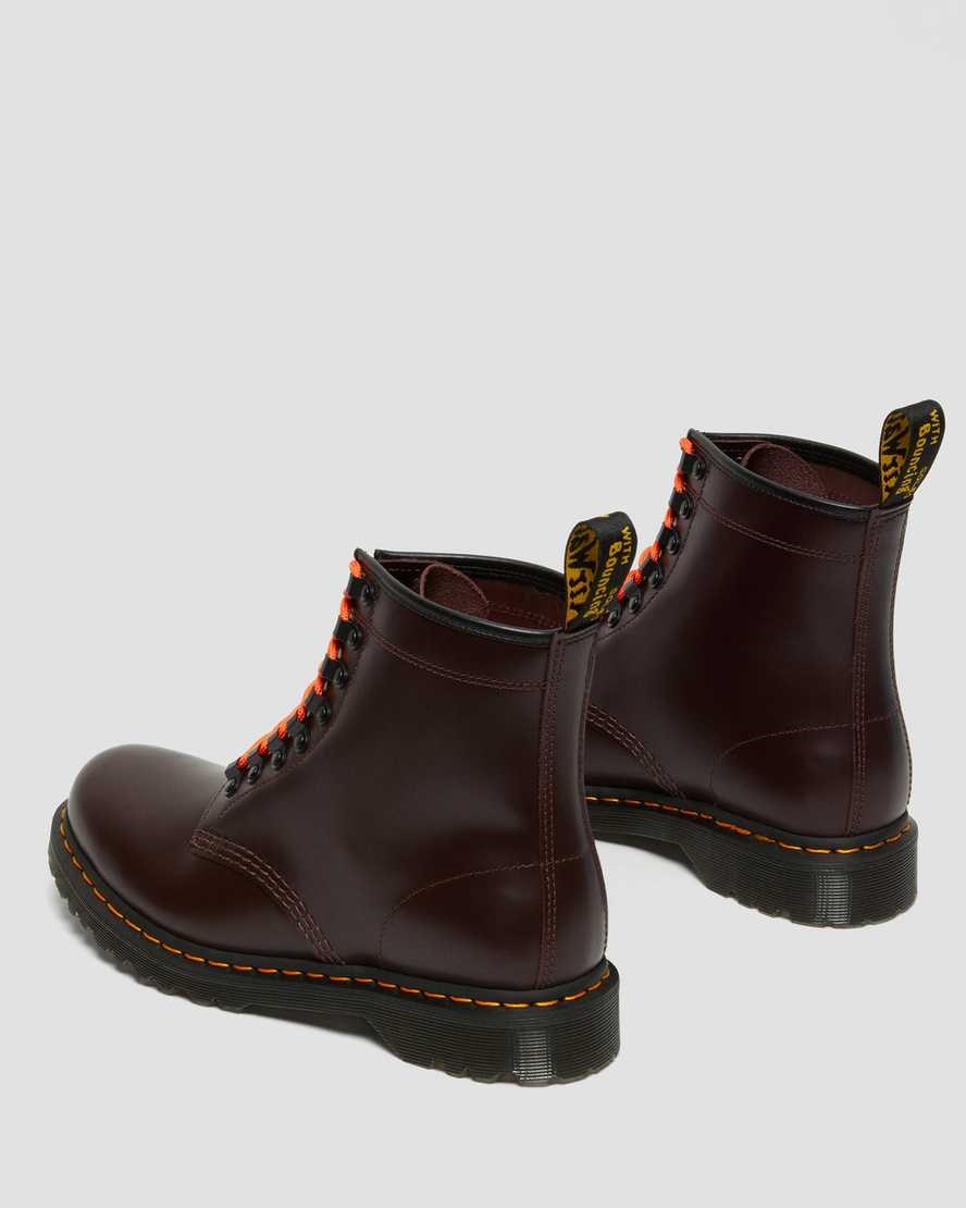 Red Smooth Leather Dr Martens 1460 Ben Smooth Leather Women's Ankle Boots | 4723-THLDU