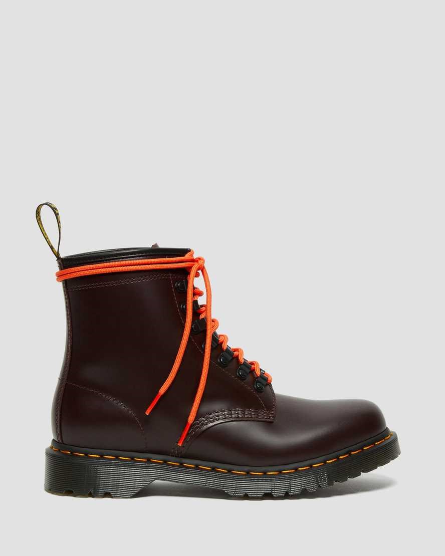 Red Smooth Leather Dr Martens 1460 Ben Smooth Leather Women's Ankle Boots | 4723-THLDU