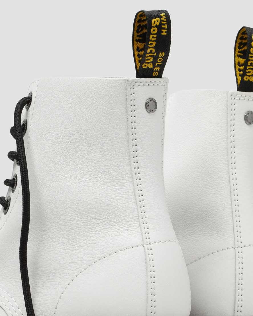 White Pisa Dr Martens 1460 Pascal Max Leather Women's Ankle Boots | 0364-FNMRP